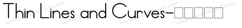 Thin Lines and Curves字体转换